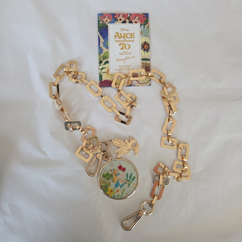 Disney Alice in Wonderland Gold Chain